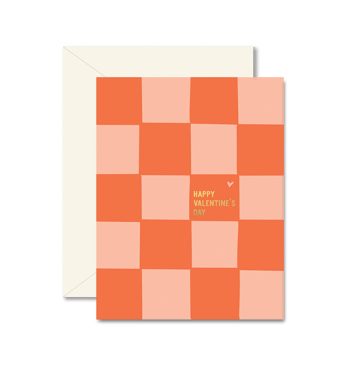 Checkered Valentine Greeting Card - Ginger P. Designs
