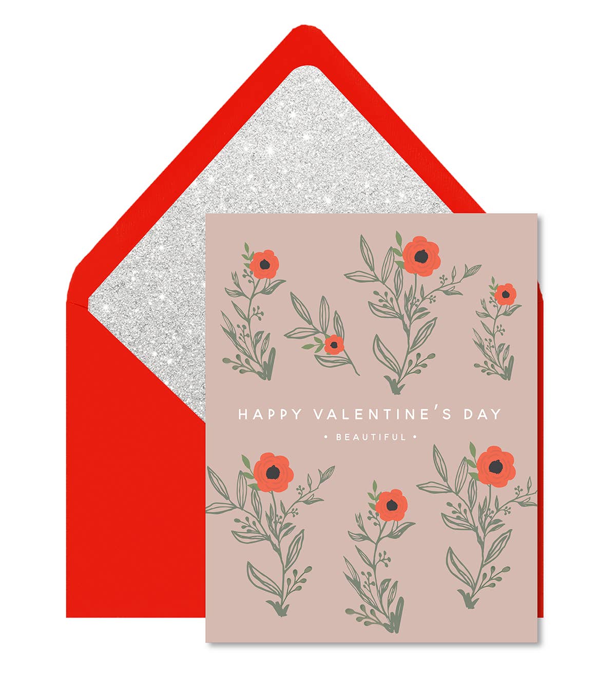 Valentines Garden Greeting Card - Ginger P. Designs